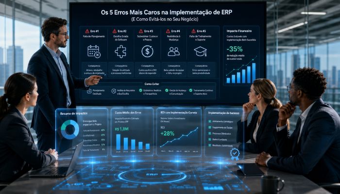 Os 5 Erros Mais Caros na Implementação de ERP (E Como Evitá-los no Seu Negócio)